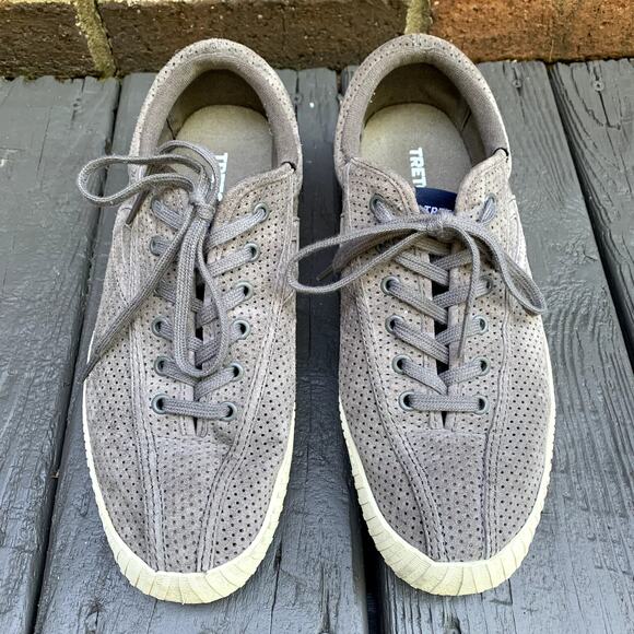 Tretorn Nylite Bold Platform Nubuck Sneakers Womens Gray Suede Casual Athletic 9 - Picture 1 of 7